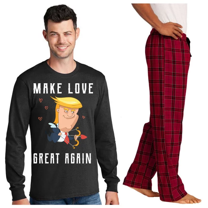 Make Love Great Again Long Sleeve Pajama Set