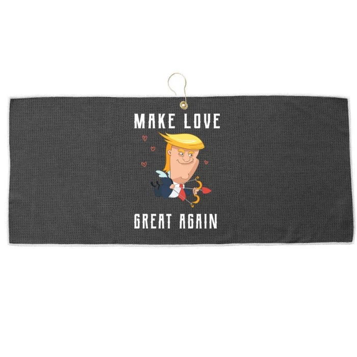 Make Love Great Again Large Microfiber Waffle Golf Towel