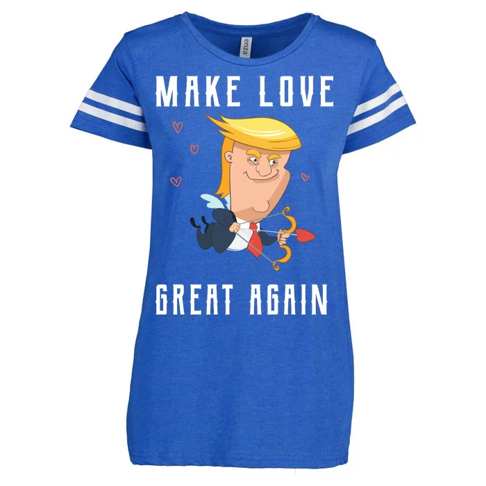 Make Love Great Again Enza Ladies Jersey Football T-Shirt