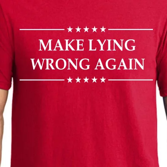 Make Lying Wrong Again Anti Trump Pajama Set