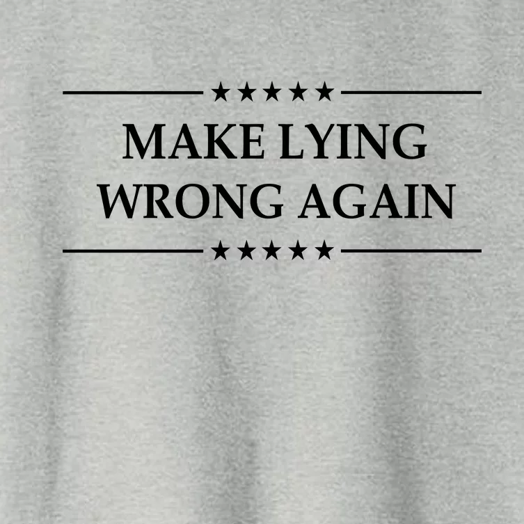 Make Lying Wrong Again Anti Trump Women's Crop Top Tee