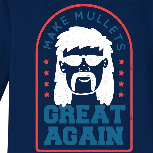 Make Mullets Great Again Baby Long Sleeve Bodysuit