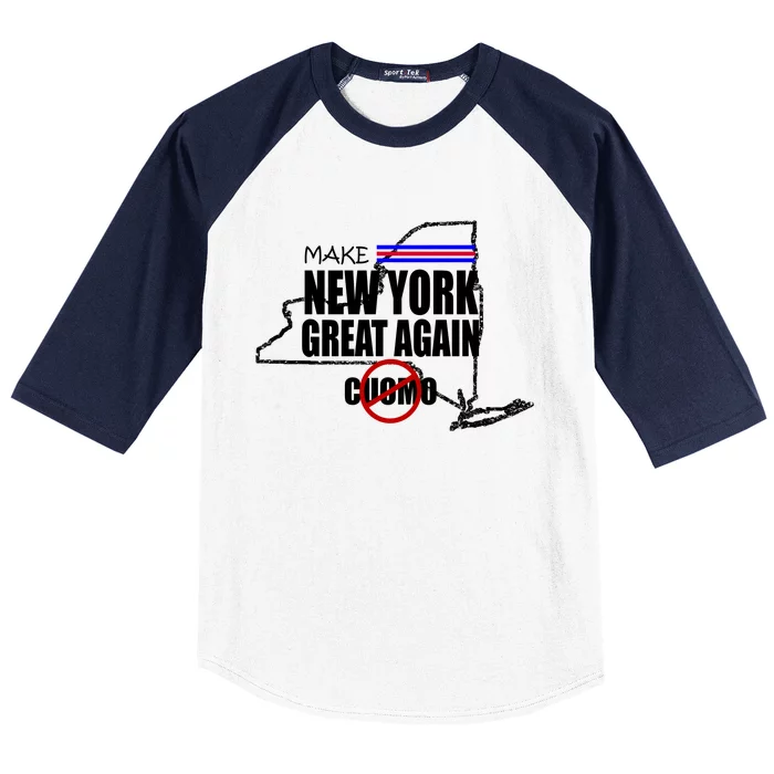 Make New York Great Again No More Cuomo Baseball Sleeve Shirt