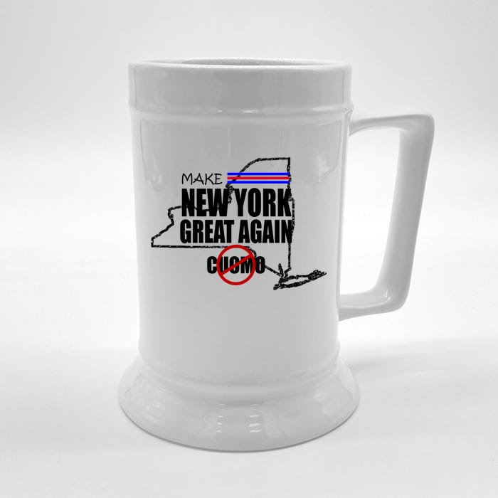 Make New York Great Again No More Cuomo Front & Back Beer Stein