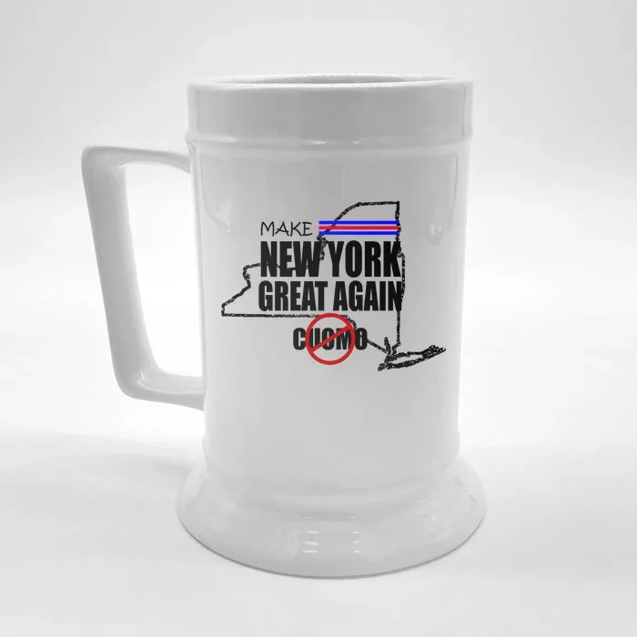 Make New York Great Again No More Cuomo Front & Back Beer Stein