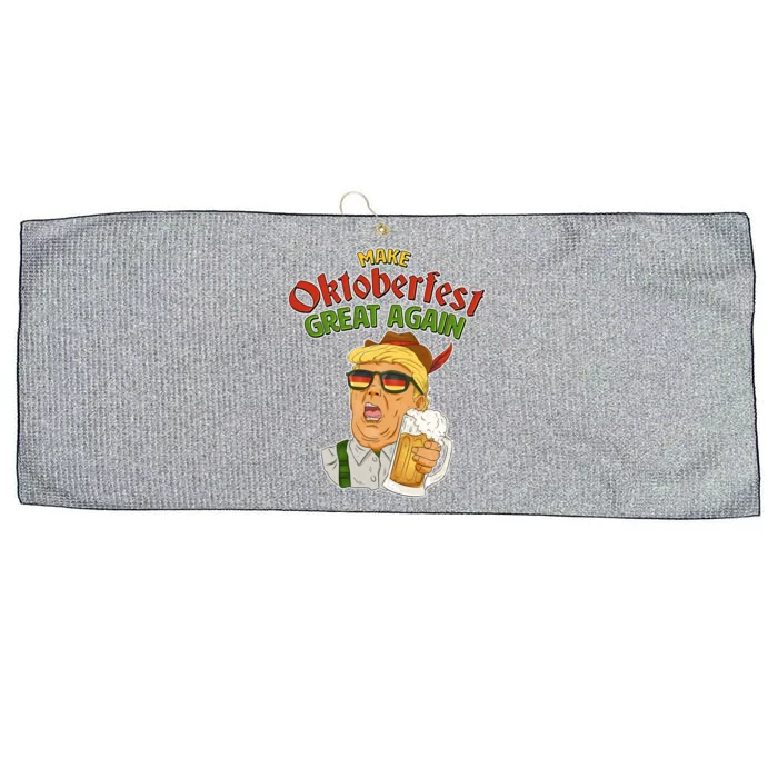 Make Oktoberfest Great Again Large Microfiber Waffle Golf Towel