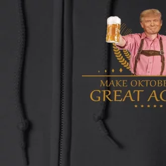 Make Oktoberfest Great Again Donald Trump Full Zip Hoodie