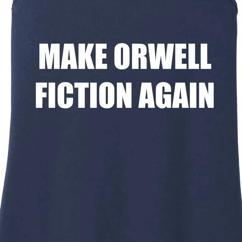 Make Orwell Fiction Again Ladies Essential Tank