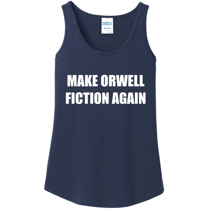 Make Orwell Fiction Again Ladies Essential Tank