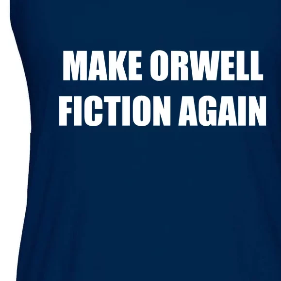 Make Orwell Fiction Again Ladies Essential Flowy Tank