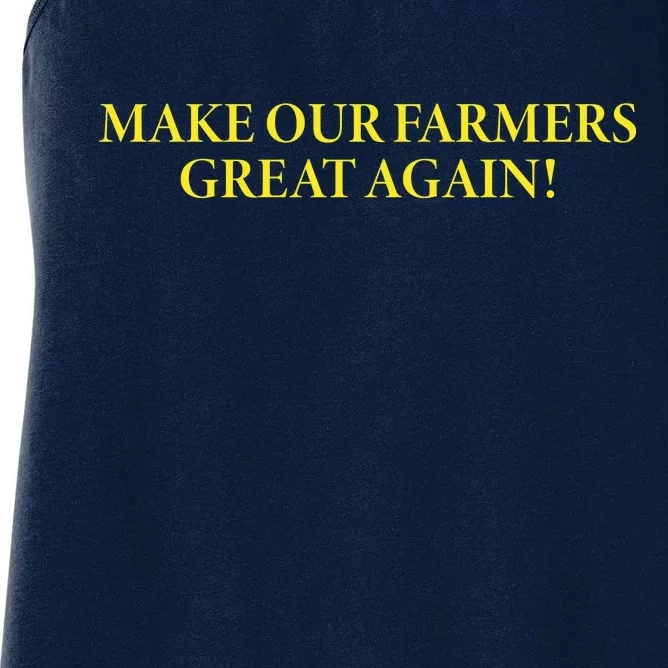 Make Our Farmers Great Again Women's Racerback Tank