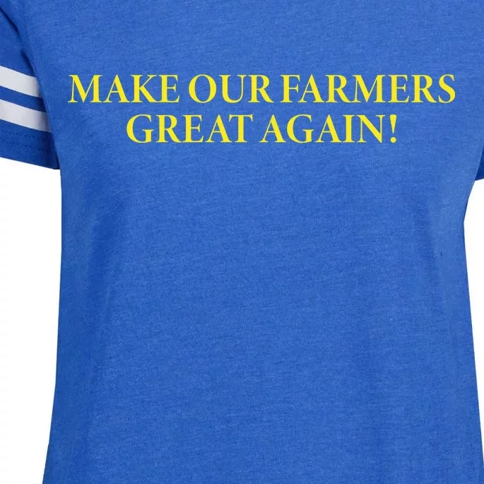 Make Our Farmers Great Again Enza Ladies Jersey Football T-Shirt