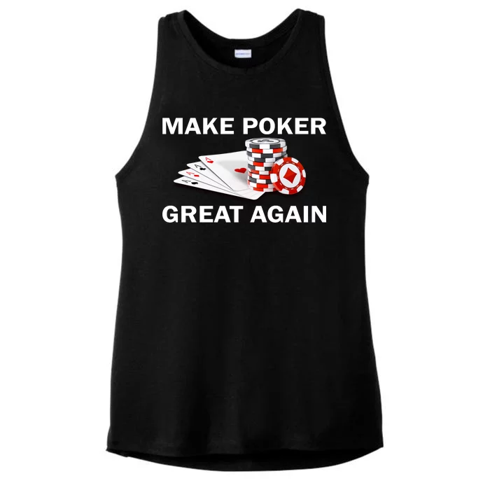 Make Poker Great Again Ladies Tri-Blend Wicking Tank