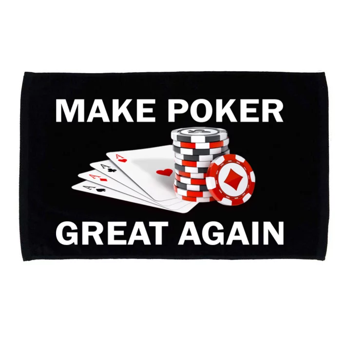 Make Poker Great Again Microfiber Hand Towel