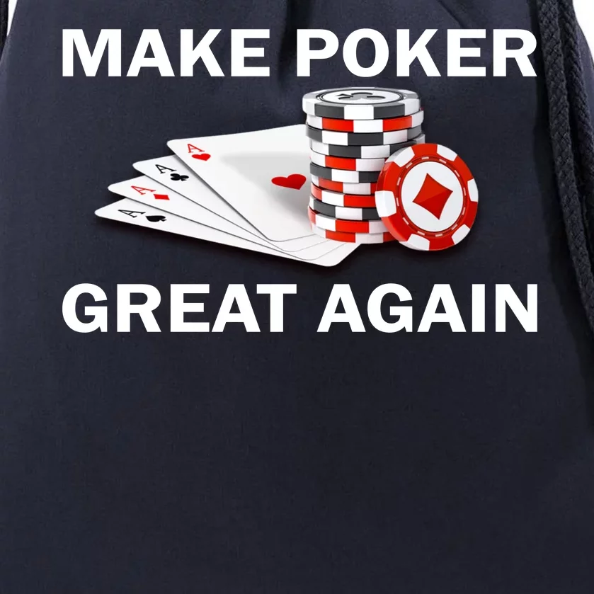 Make Poker Great Again Drawstring Bag