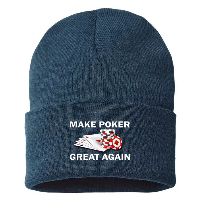 Make Poker Great Again Sustainable Knit Beanie