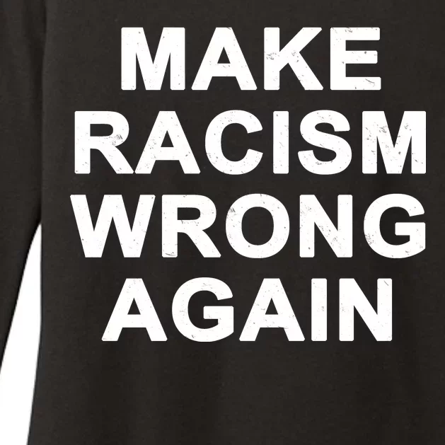 Make Racism Wrong Again Womens CVC Long Sleeve Shirt