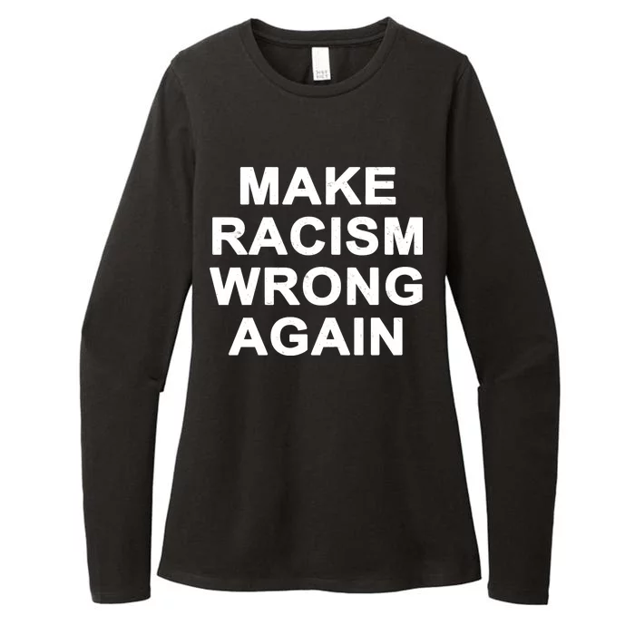 Make Racism Wrong Again Womens CVC Long Sleeve Shirt