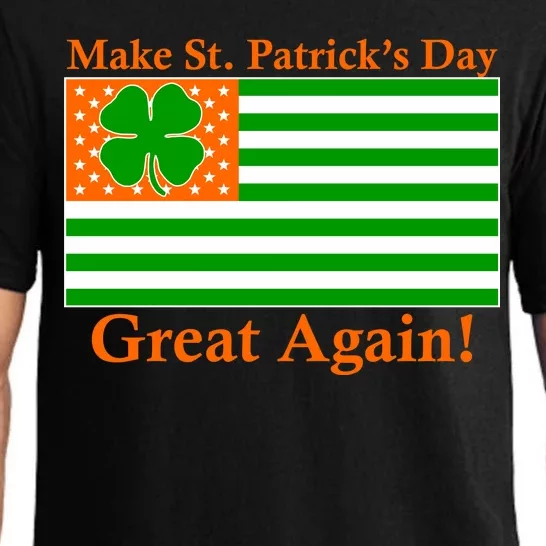 Make St. Patrick's Day Great Again! Irish America USA Clover Flag Pajama Set