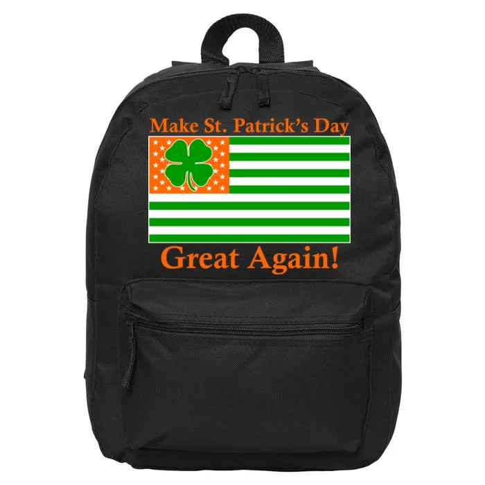 Make St. Patrick's Day Great Again! Irish America USA Clover Flag 16 in Basic Backpack