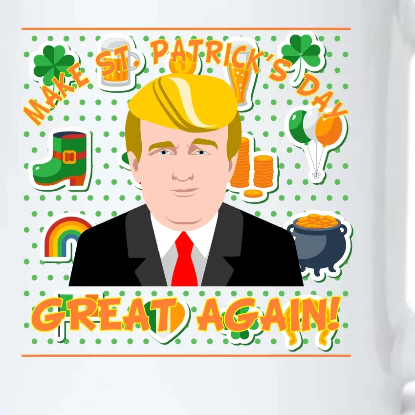 Make St. Patrick's Day Great Again President Donald Trump Black Color Changing Mug