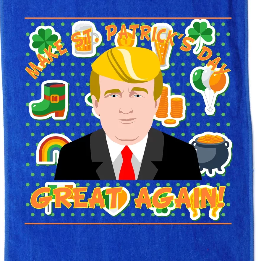 Make St. Patrick's Day Great Again President Donald Trump Platinum Collection Golf Towel