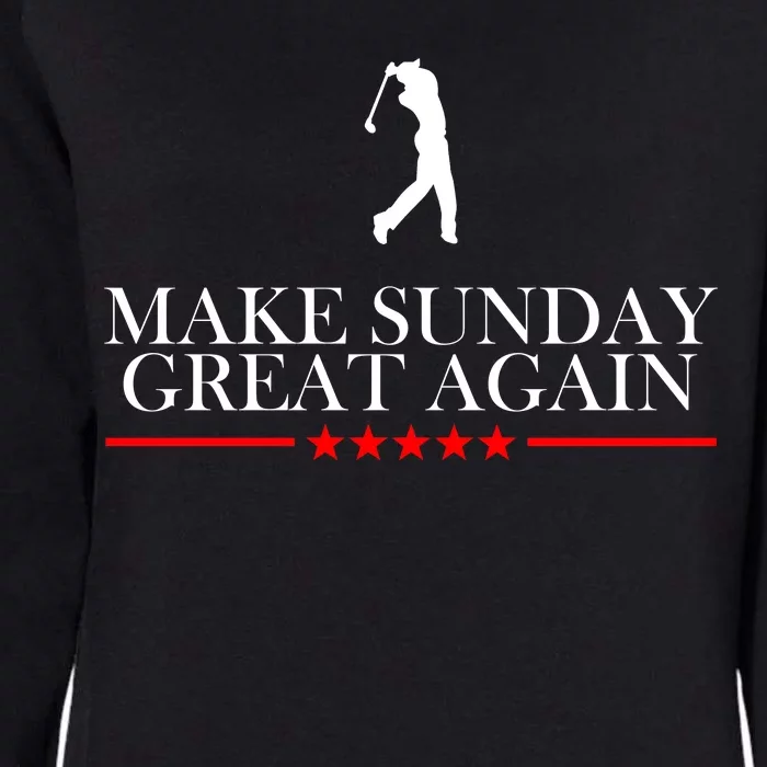 Make Sunday Great Again Golfing Womens California Wash Sweatshirt