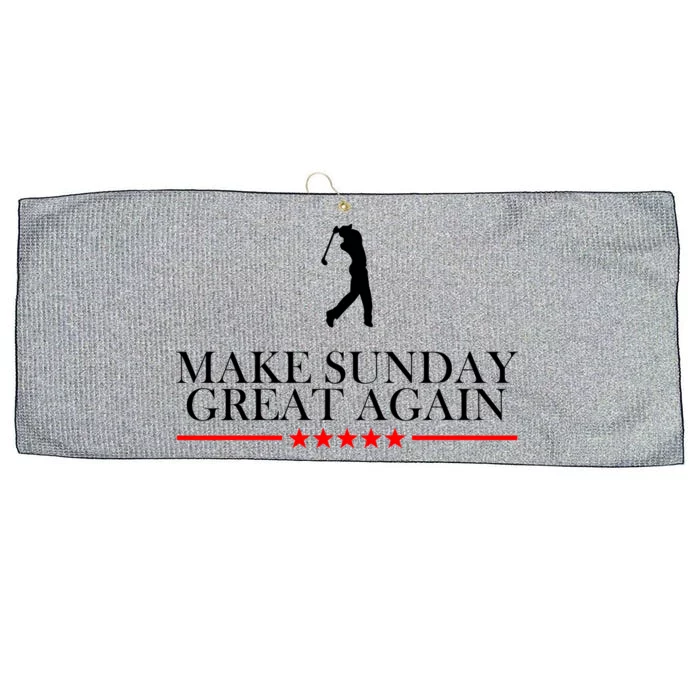 Make Sunday Great Again Golfing Large Microfiber Waffle Golf Towel