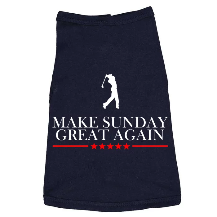 Make Sunday Great Again Golfing Doggie Tank