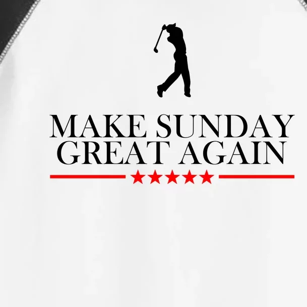 Make Sunday Great Again Golfing Toddler Fine Jersey T-Shirt