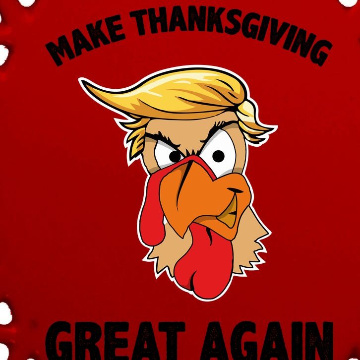 Make Thanksgiving Great Again Donald Trump Oval Ornament