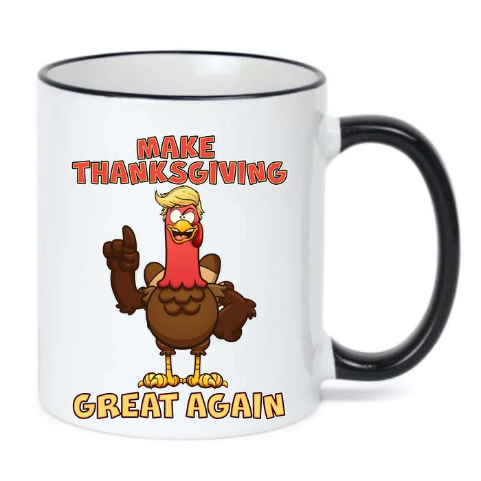 Make Thanksgiving Great Again Trump Turkey Black Color Changing Mug