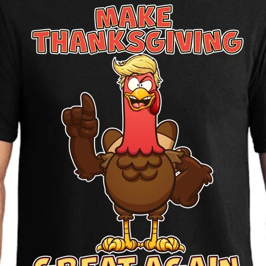 Make Thanksgiving Great Again Trump Turkey Pajama Set