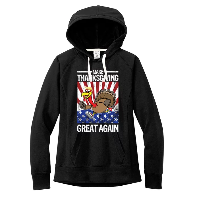 Make Thanksgiving Great Again Turkey Women's Fleece Hoodie