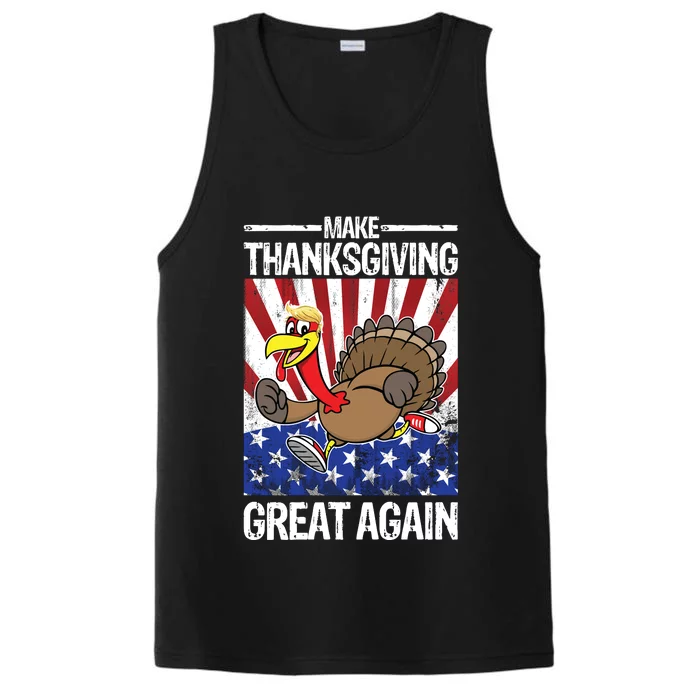 Make Thanksgiving Great Again Turkey Performance Tank