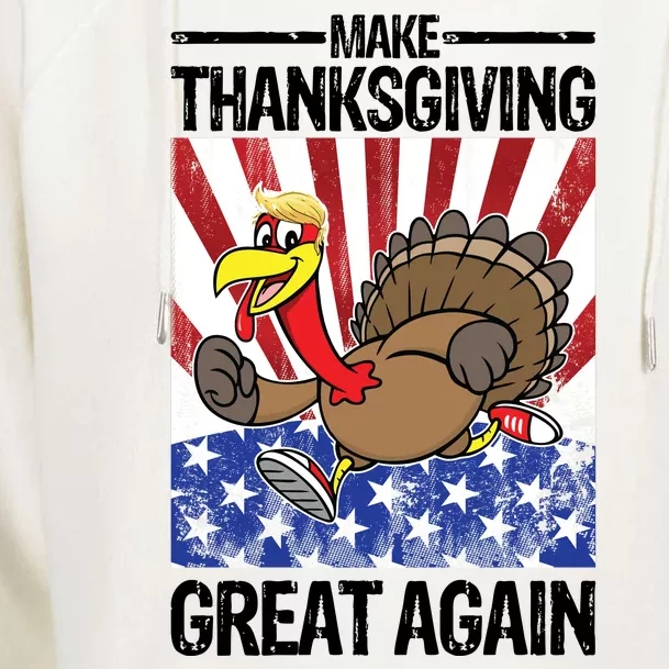 Make Thanksgiving Great Again Turkey Womens Funnel Neck Pullover Hood