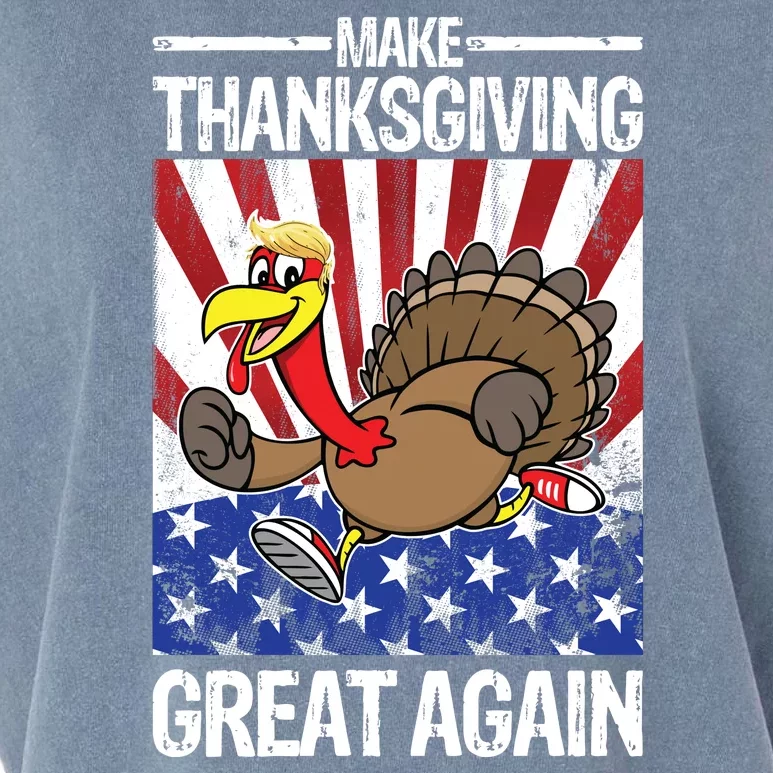 Make Thanksgiving Great Again Turkey Garment-Dyed Women's Muscle Tee