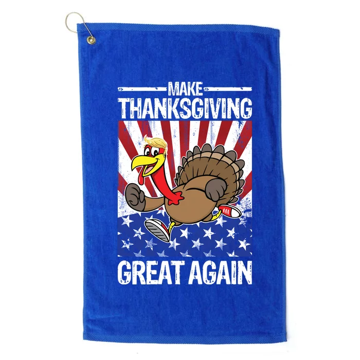 Make Thanksgiving Great Again Turkey Platinum Collection Golf Towel