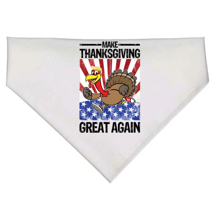 Make Thanksgiving Great Again Turkey USA-Made Doggie Bandana