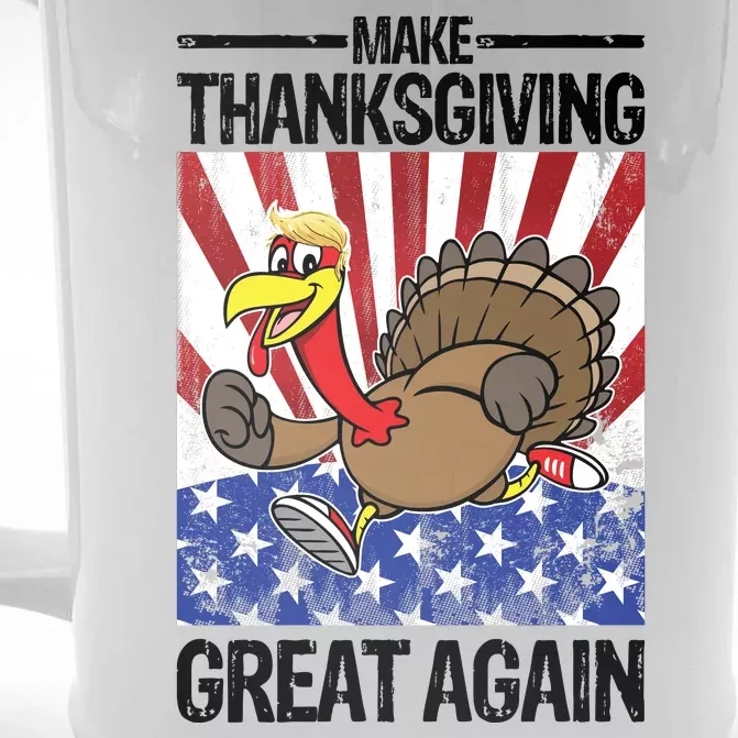 Make Thanksgiving Great Again Turkey Front & Back Beer Stein