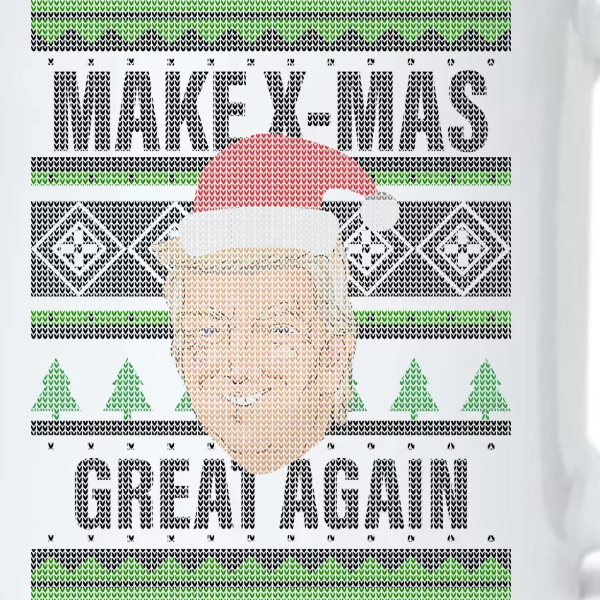 Make X-Mas Great Again Ugly Christmas Black Color Changing Mug