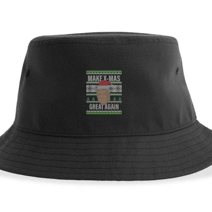 Make X-Mas Great Again Ugly Christmas Sustainable Bucket Hat