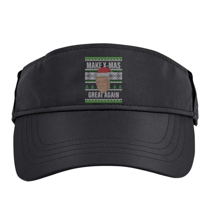 Make X-Mas Great Again Ugly Christmas Adult Drive Performance Visor