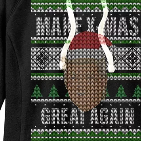 Make X-Mas Great Again Ugly Christmas Women's Fleece Hoodie