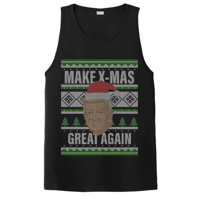 Make X-Mas Great Again Ugly Christmas Performance Tank