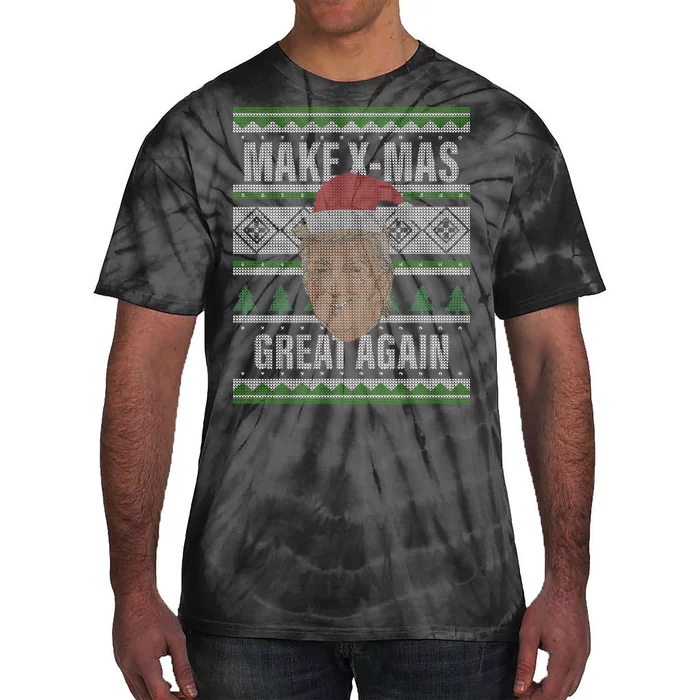 Make X-Mas Great Again Ugly Christmas Tie-Dye T-Shirt