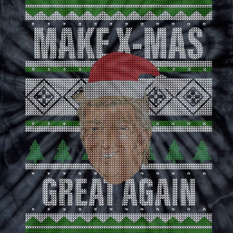 Make X-Mas Great Again Ugly Christmas Tie-Dye T-Shirt