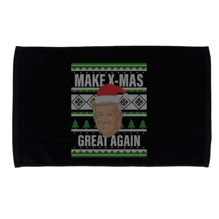 Make X-Mas Great Again Ugly Christmas Microfiber Hand Towel