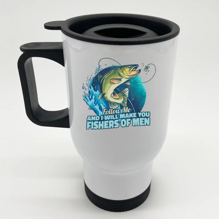 Make You Fishers Of Men Front & Back Stainless Steel Travel Mug