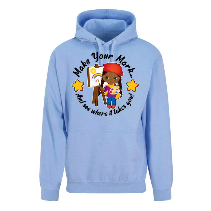 Make Your Mark And See Where It Takes You Unisex Surf Hoodie